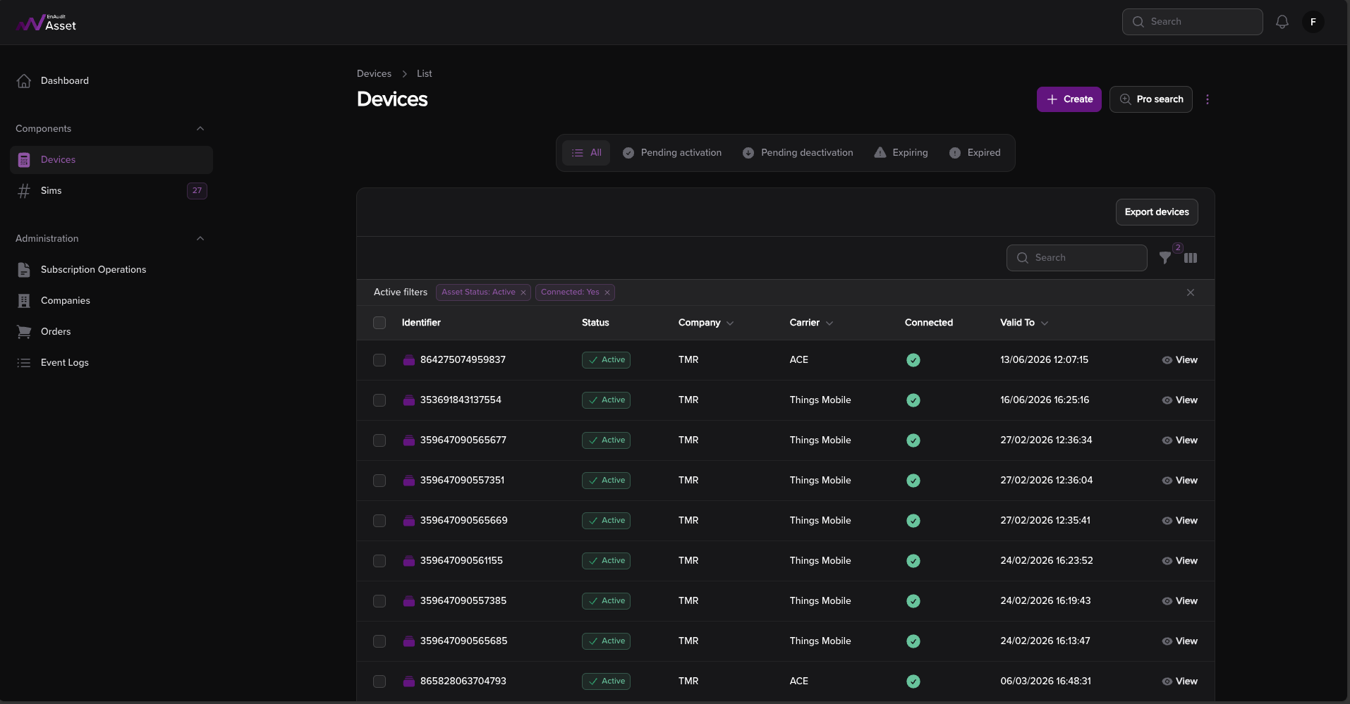 IoT Dashboard